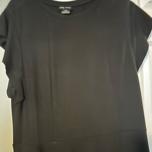 Very cute on City Chic fit and flare black dress.